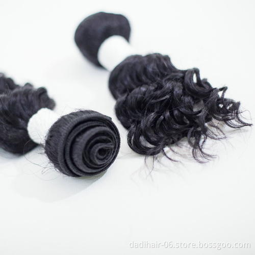 Human Hair extension Wholesale brazilian short curly hair bundles 6pcs in a pack